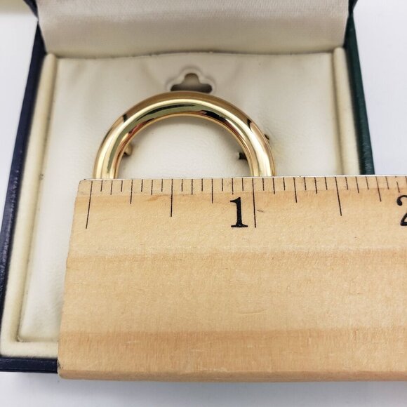 NIB Solvar 18kt Gold Plated Claddagh Brooch Pin In Gift Box - Picture 8 of 11